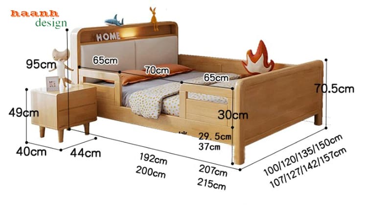Kích thước GND 018 có thanh chắn Sơ đồ kích thước GND 018 phương án có thanh chắn