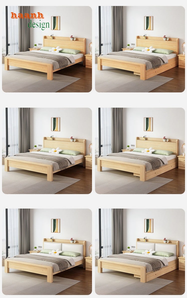 giường ngủ gỗ hiện đại