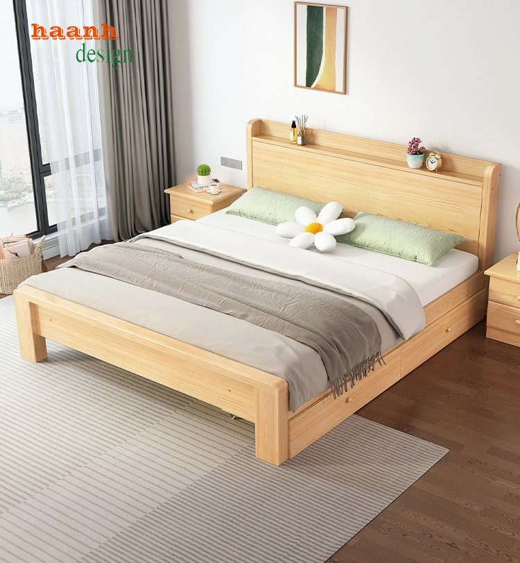 giường ngủ gỗ hiện đại