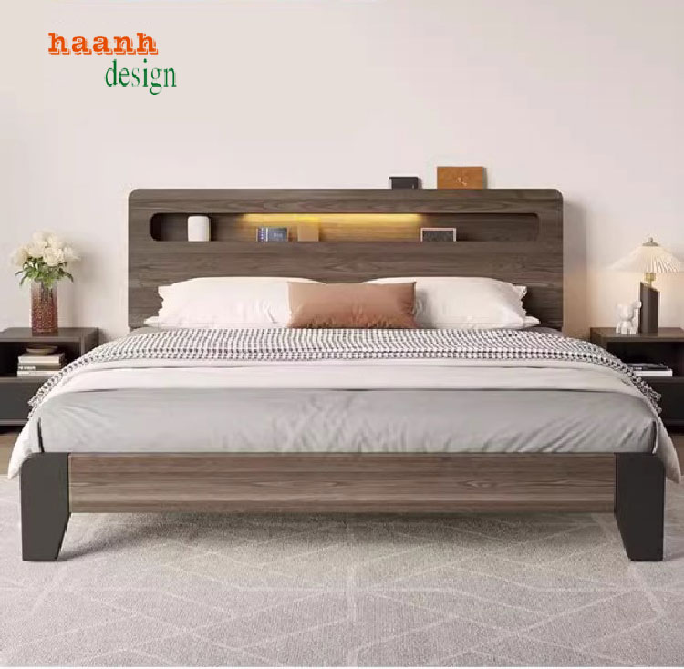 giường gỗ công nghiệp