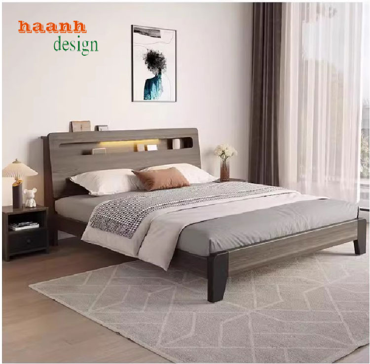 giường gỗ công nghiệp