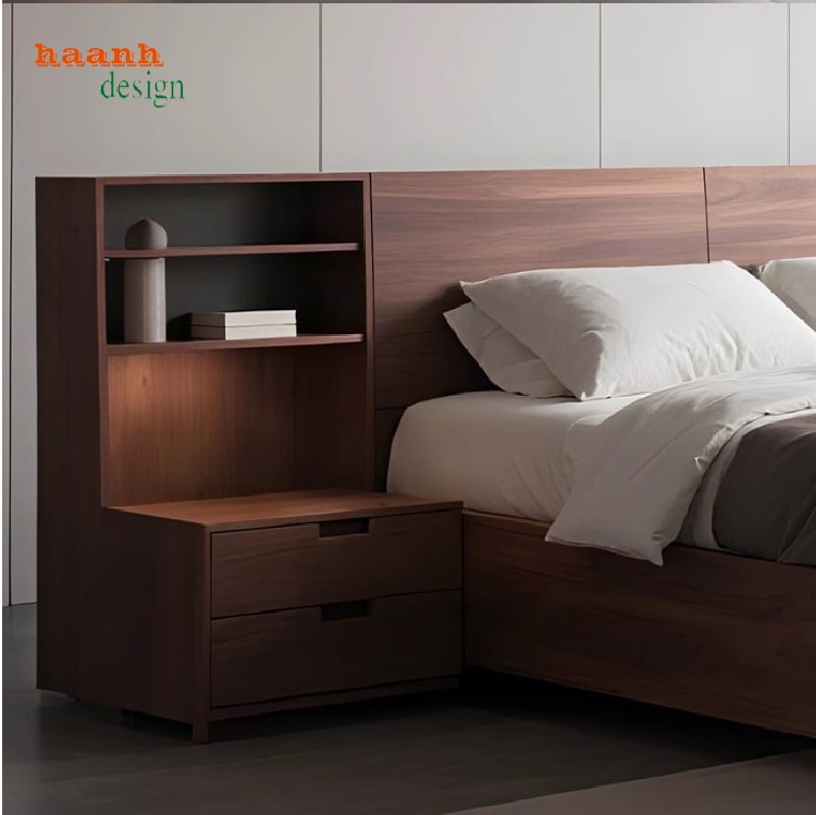 mẫu giường gỗ công nghiệp hiện đại sang trọng
