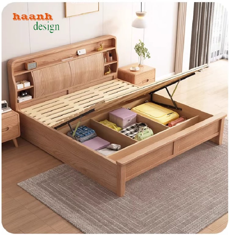 Mẫu giường gỗ công nghiệp cao cấp