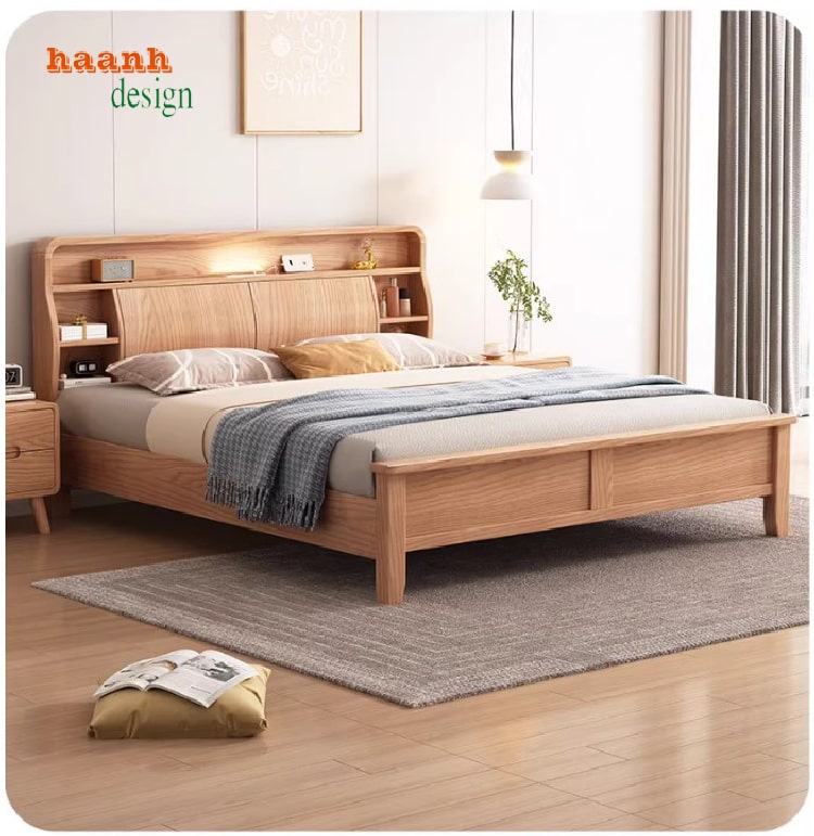 Giường gỗ công nghiệp cao cấp