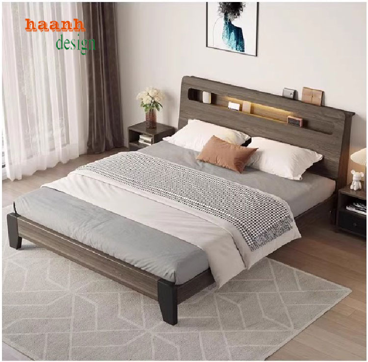 giường gỗ công nghiệp