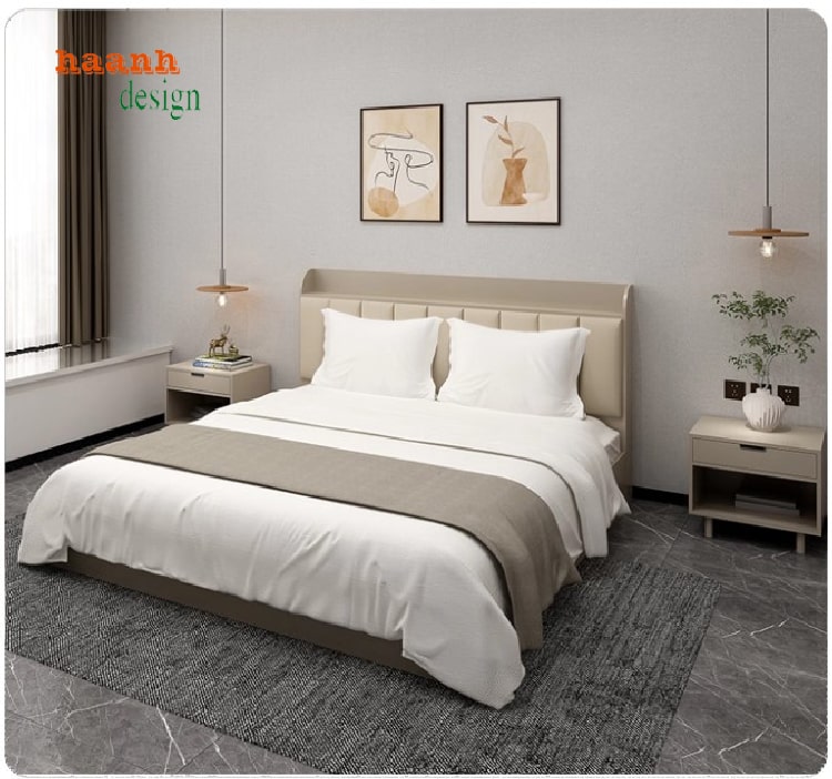 giường ngủ khách sạn 5 sao với phụ kiện Cariny