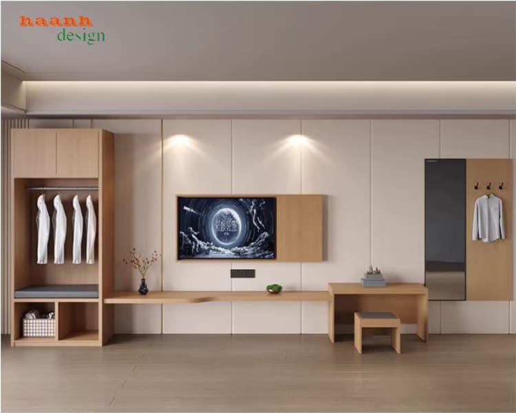giường ngủ khách sạn cao cấp đầu nệm
