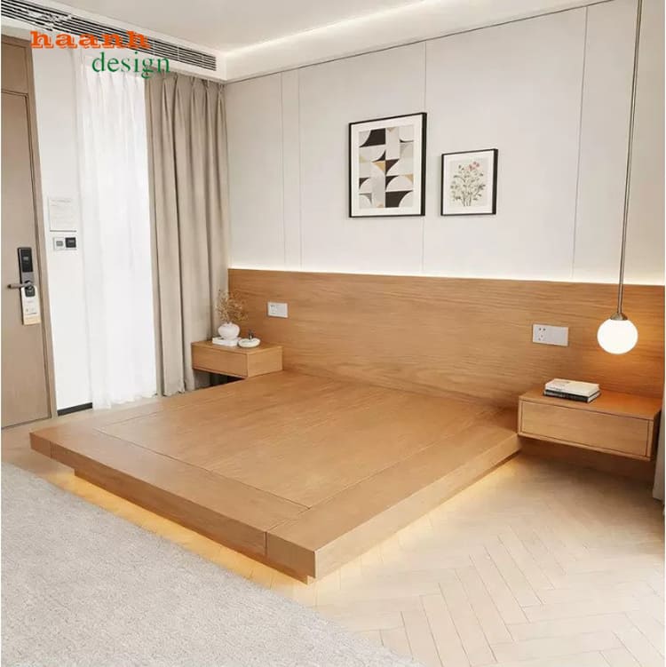 mẫu giường khách sạn đẹp trong không gian phòng ngủ khách sạn