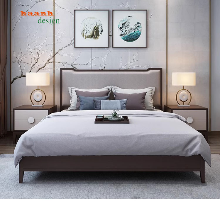Giường khách sạn gỗ tự nhiên