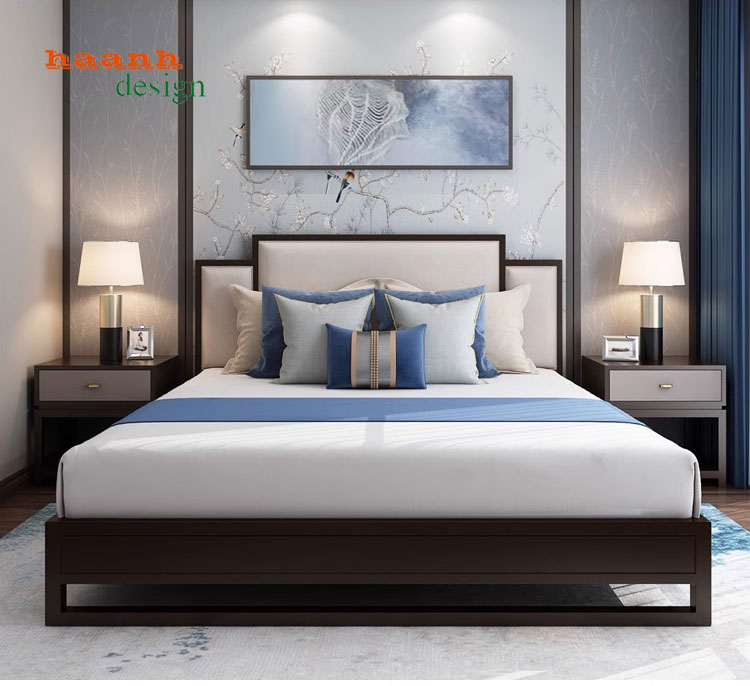 Giường ngủ khách sạn gỗ tự nhiên