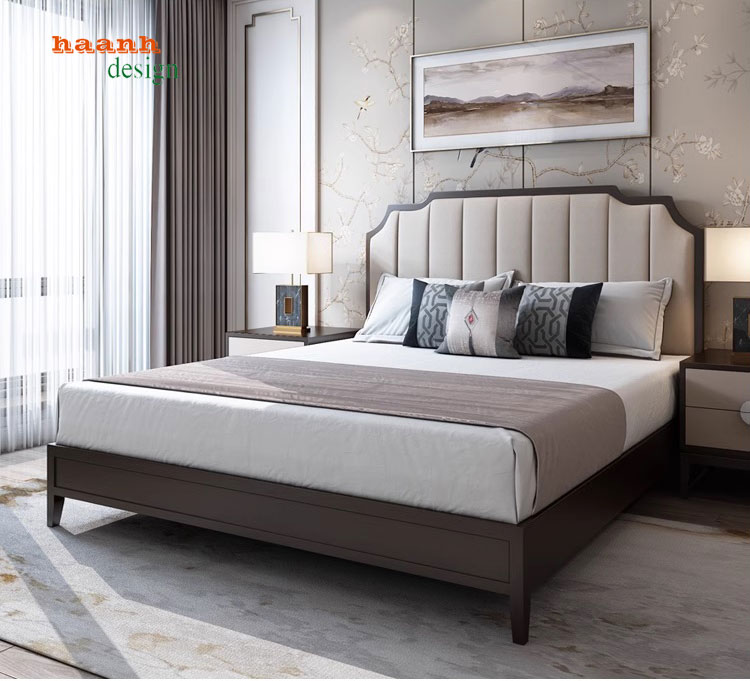 Giường ngủ khách sạn gỗ tự nhiên
