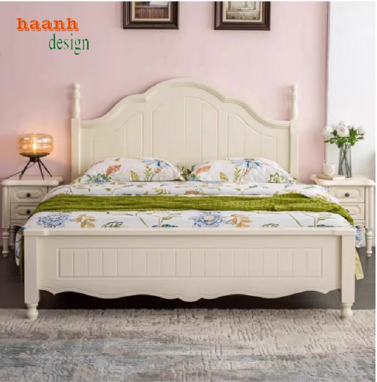 Giường Ngủ Gỗ Tân Cổ Điển