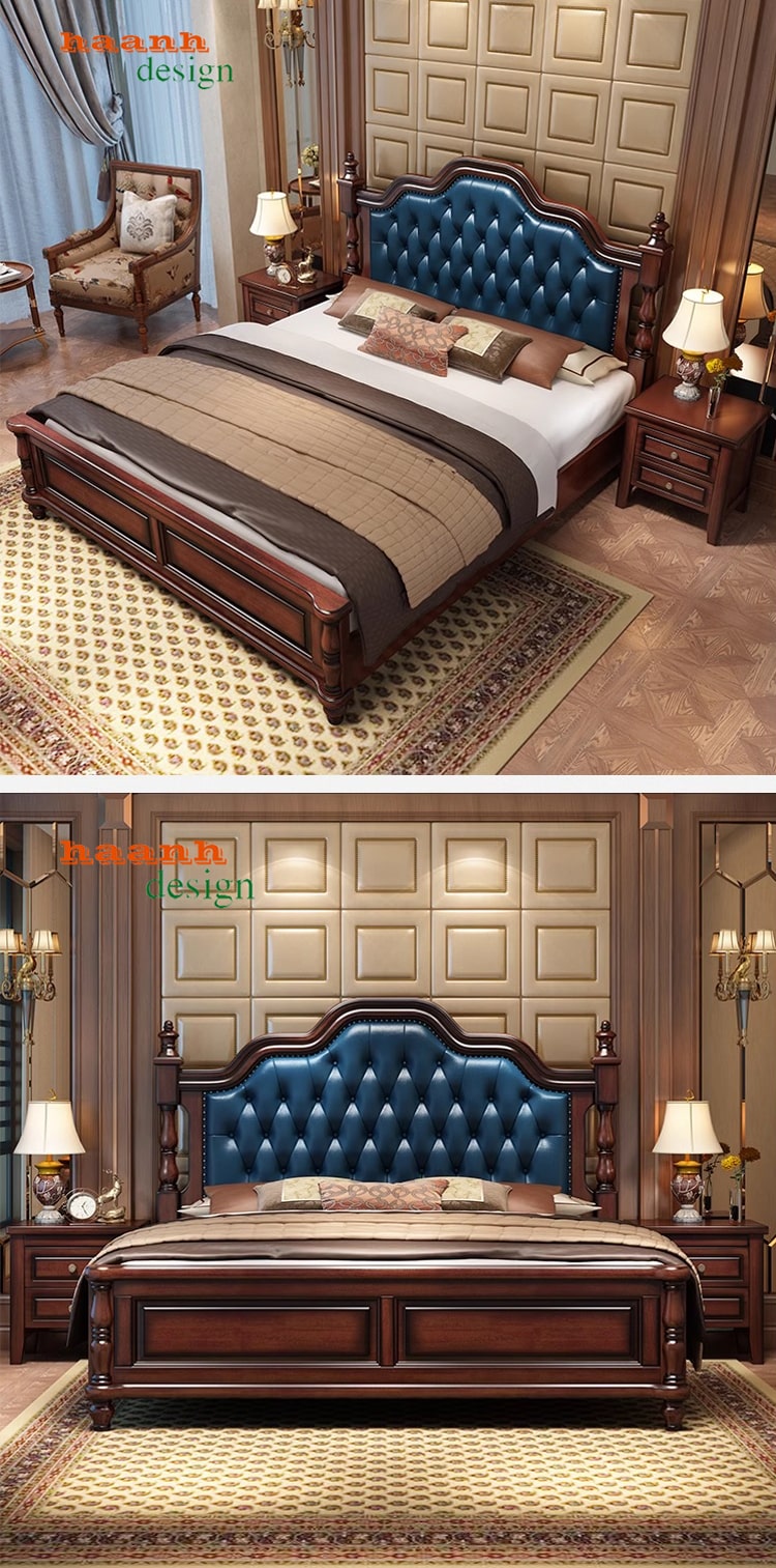 Giường ngủ tân cổ điển châu âu