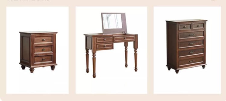 giường tân cổ điển kiểu mỹ gỗ óc chó tự nhiên nhập khẩu Bắc Mỹ