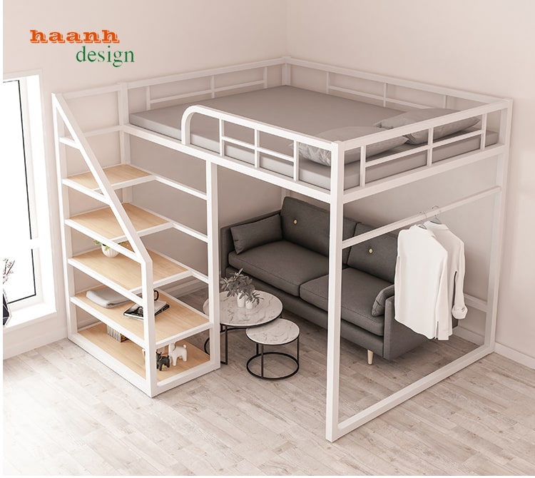 Giường tầng sắt sơn tĩnh điện GTS001 -2