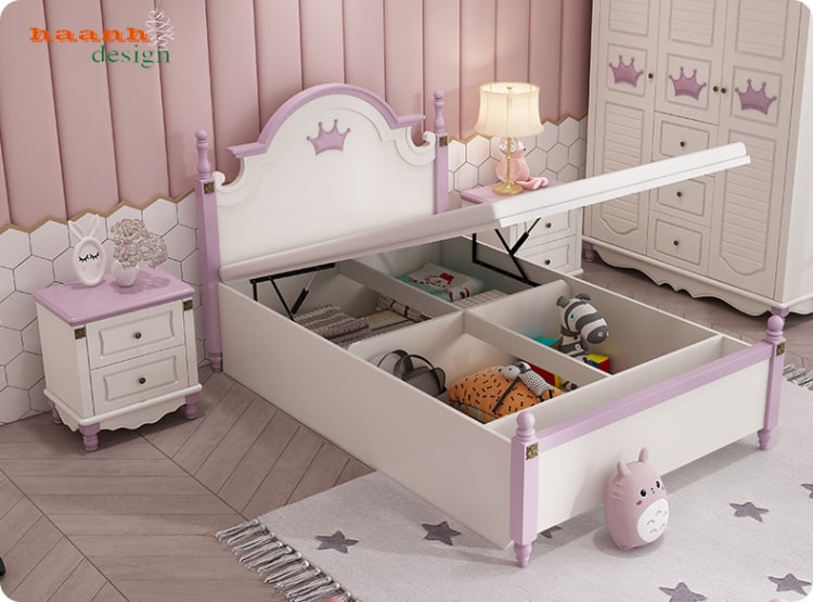 Giường đơn trẻ em gỗ công nghiệp