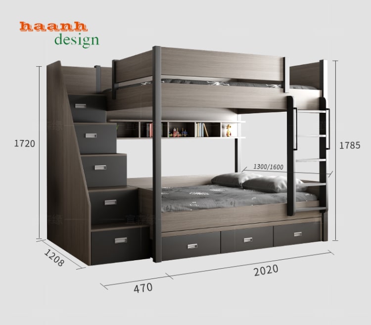 Giường tầng gỗ công nghiệp
