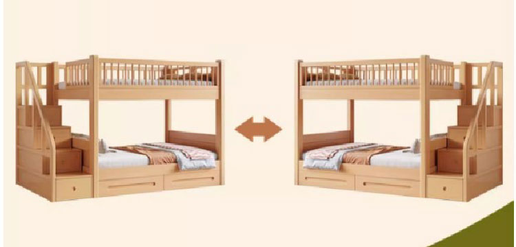 giường tầng gỗ tự nhiên cho bé