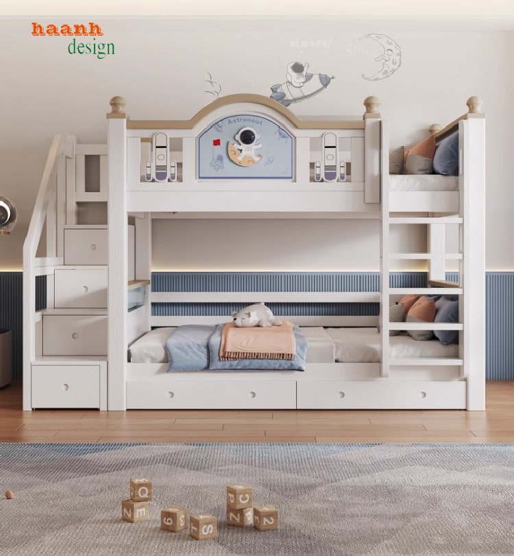 giường tầng cho bé đẹp hiện đại