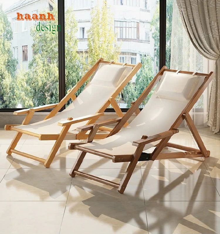 Ghế tắm nắng hồ bơi gỗ - Lựa chọn cho không gian thư giãn-GTT 008