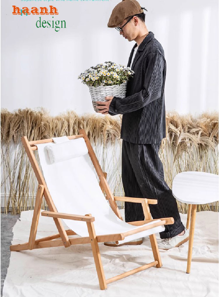 ghế thư giãn hồ bơi gỗ teak