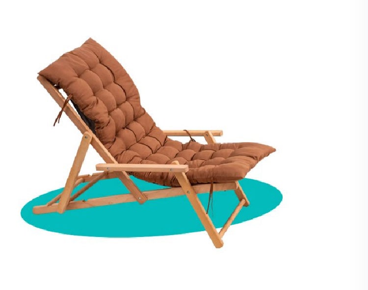 ghế thư giãn hồ bơi gỗ teak