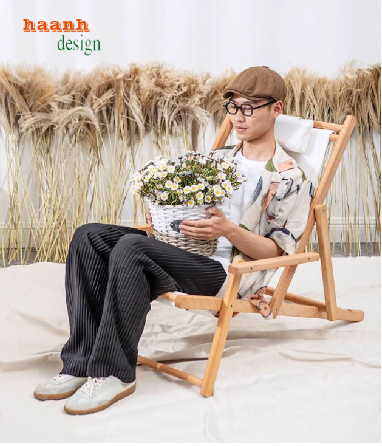 ghế thư giãn hồ bơi gỗ teak