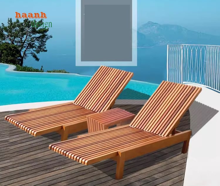 Giường Tắm Nắng Hồ Bơi Cao Cấp Cho Biệt Thự & Resort-GTT 013