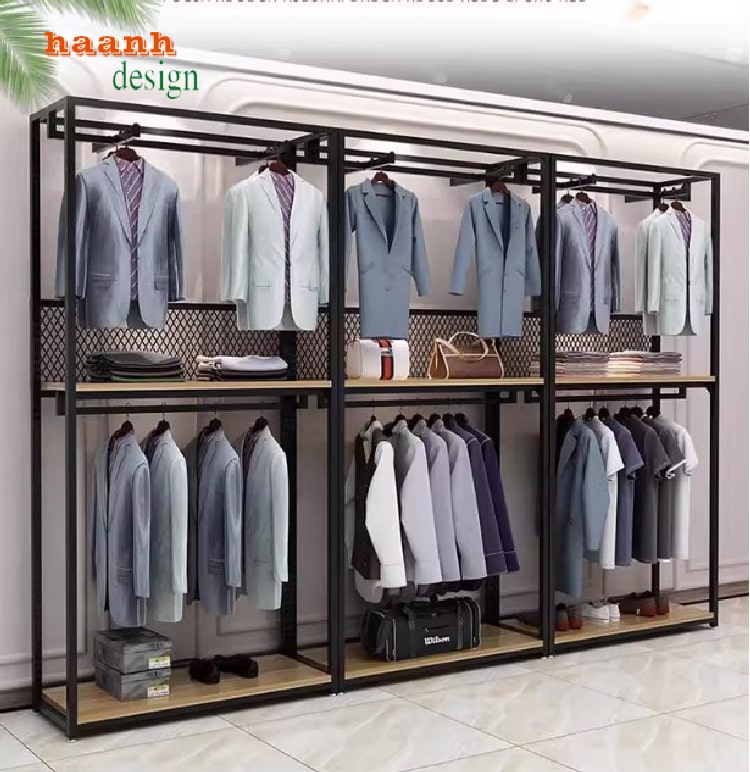 Mẫu Kệ Treo Quần Áo Bằng Sắt Đẹp, Đa Năng, Giá Tốt-KST 007