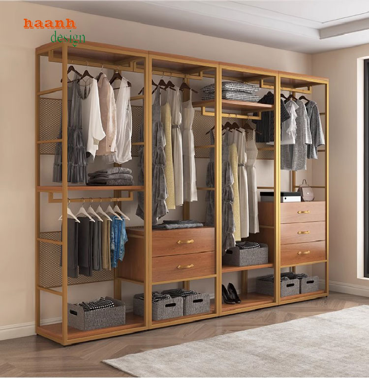 Chắc chắn và bền bỉ từ kệ sắt treo quần áo-KST 003