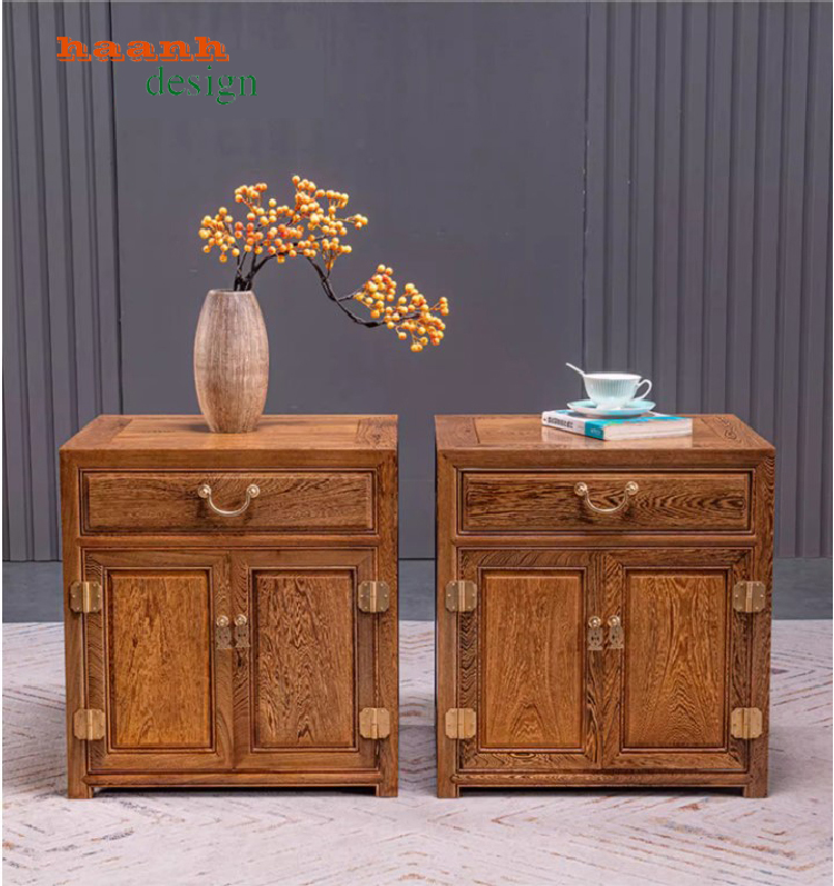 kệ để tivi bằng gỗ hương đá trang trí phòng ngủ