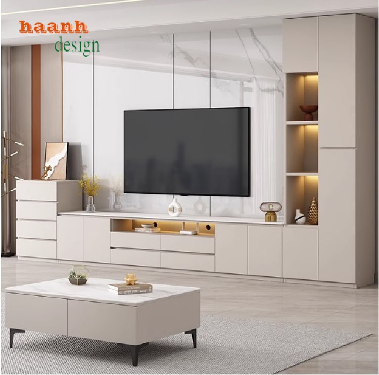 Khám phá mẫu tủ kệ ti vi phòng khách hot nhất hiện nay-KCH 003