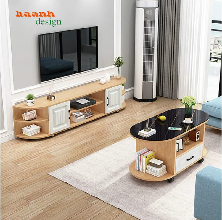 Kệ Tivi Phòng Khách Gỗ Công Nghiệp MDF Chống Ẩm Cao Cấp-KCH 011