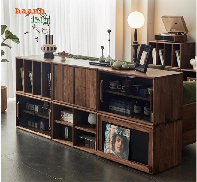kệ ti vi gỗ óc chó hiện đại