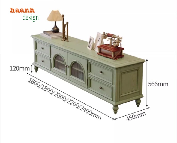 kệ ti vi gỗ tân cổ điển