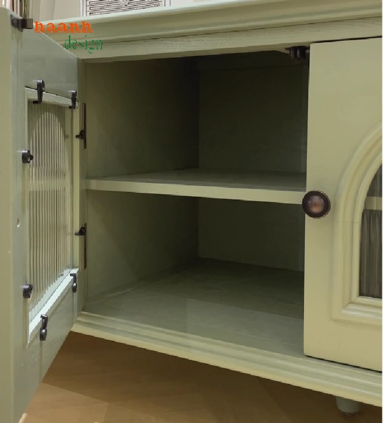kệ ti vi gỗ tân cổ điển