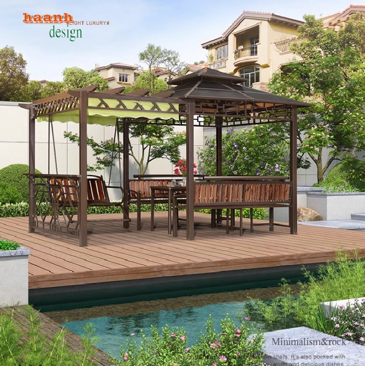 Nhà chòi kẽm sân vườn - Điểm nhấn cho không gian ngoài trời-NSC 014