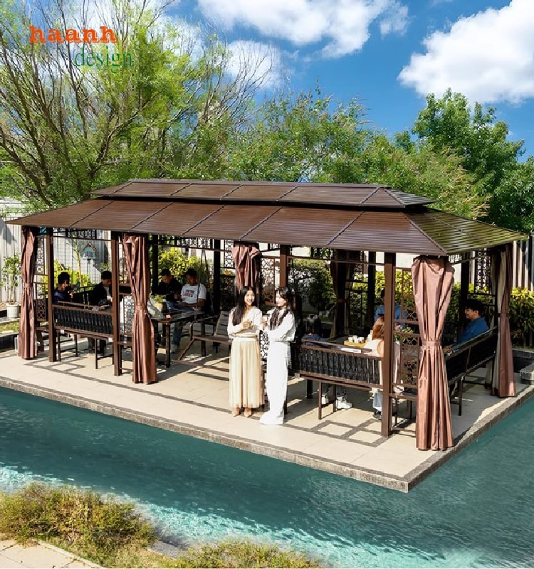 Mẫu chòi sân vườn hiện đại thiết kế riêng theo yêu cầu