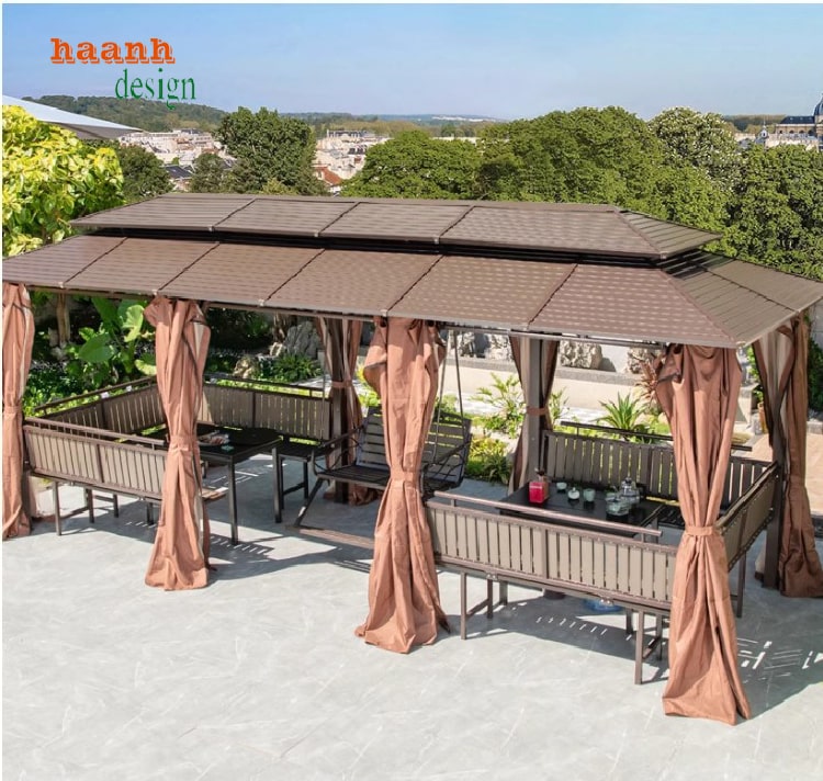 Nhà chòi kẽm ngoài trời