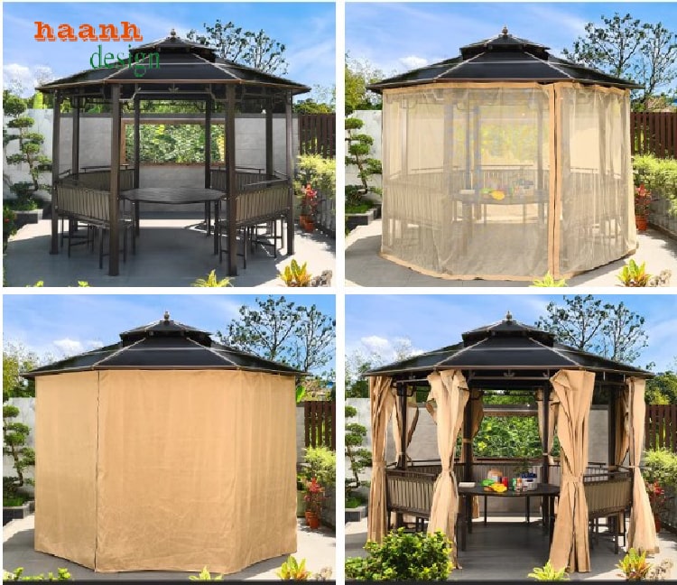 Nhà chòi kẽm ngoài trời