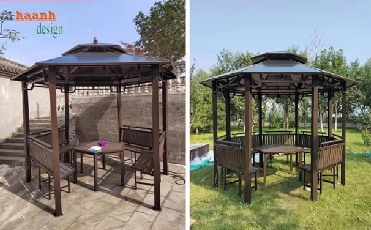 Nhà chòi kẽm ngoài trời