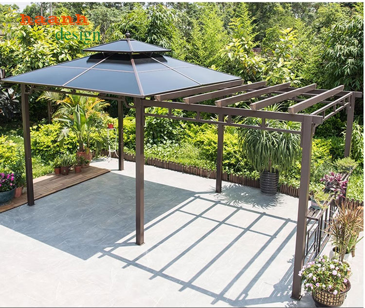 Nhà chòi kẽm ngoài trời