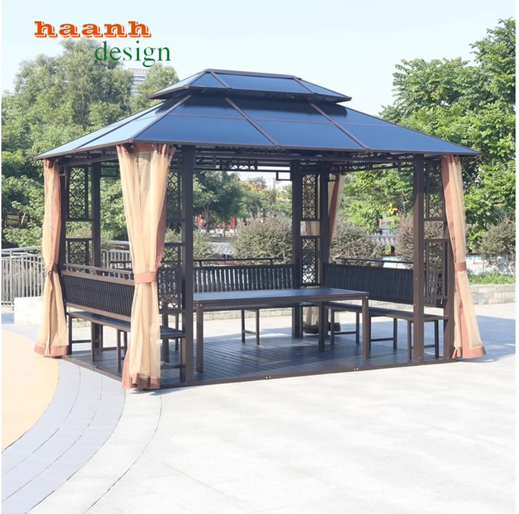 Nhà chòi ngoài trời chất liệu kẽm