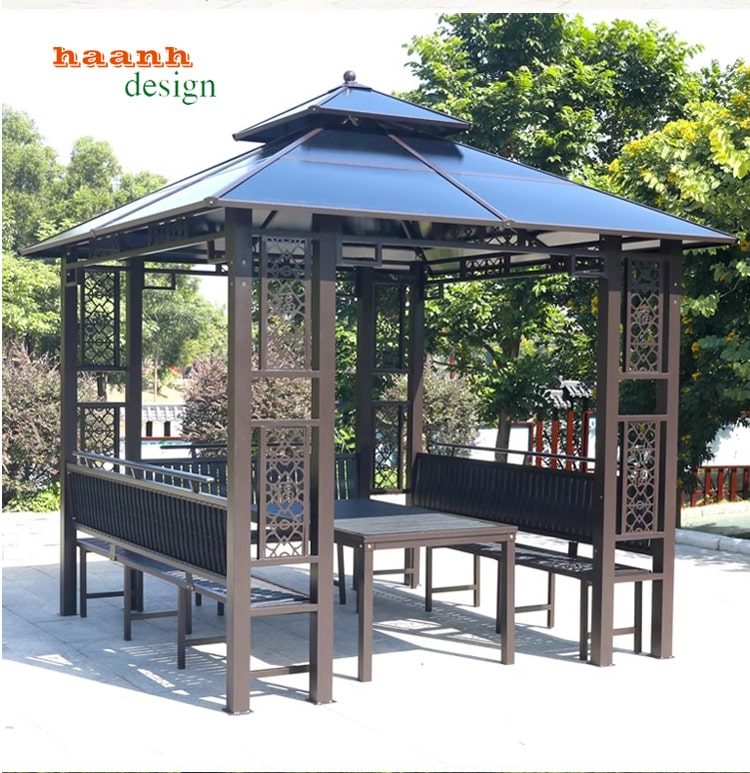 Nhà chòi ngoài trời chất liệu kẽm
