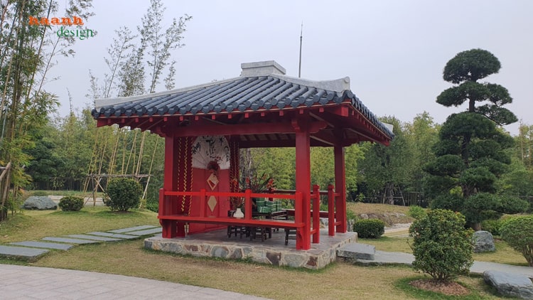 Nhà chòi sân vườn gỗ tự nhiên