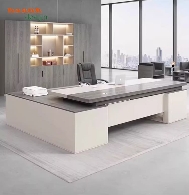 bàn giám đốc gỗ công nghiệp hiện đại cao cấp