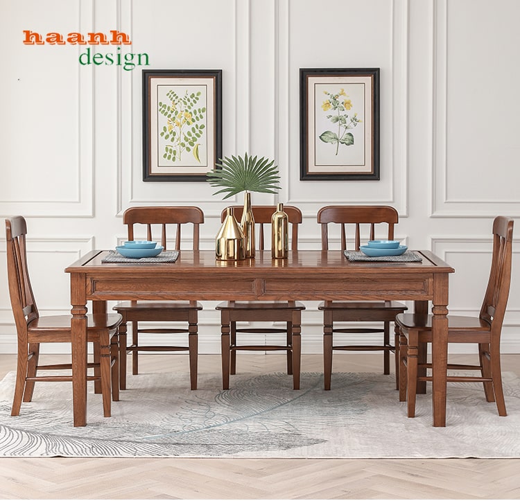 Bàn ghế nhà hàng gỗ tự nhiên