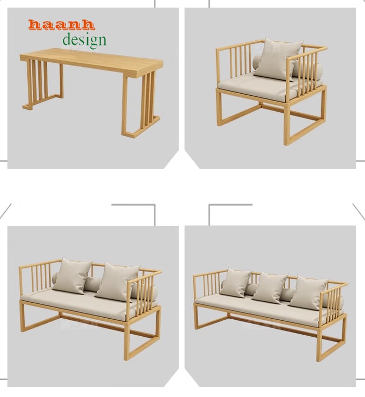 B&agrave;n ghế nh&agrave; h&agrave;ng kh&aacute;ch sạn gỗ sồi tự nhi&ecirc;n