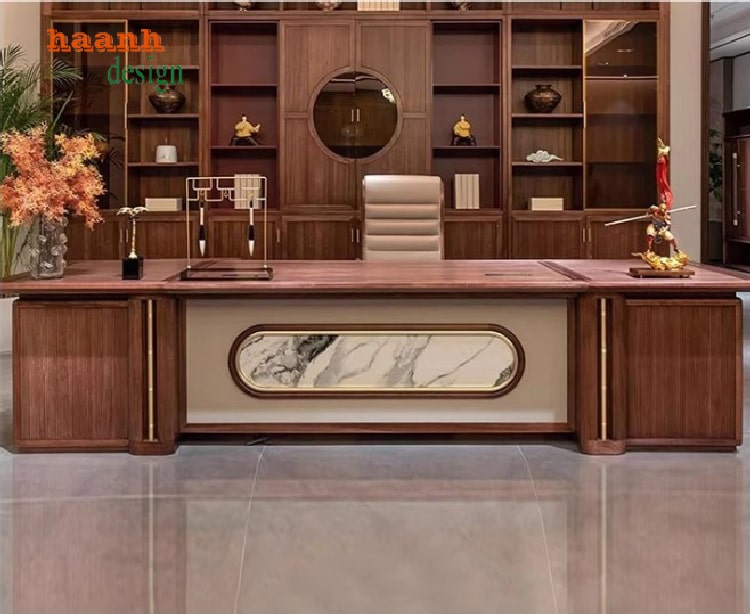 bàn làm việc lãnh đạo hiện đại sang trọng