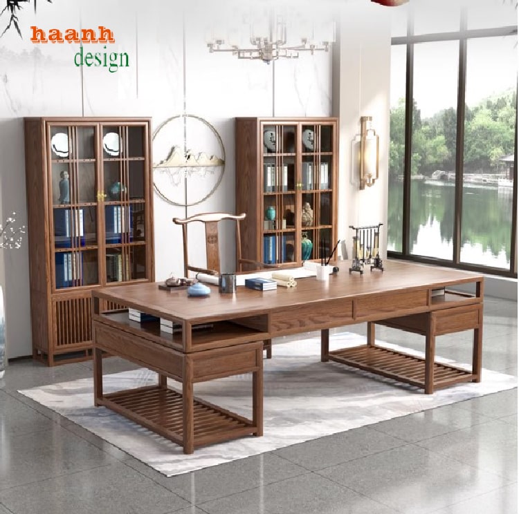 Bàn Làm Việc Gỗ Á Đông